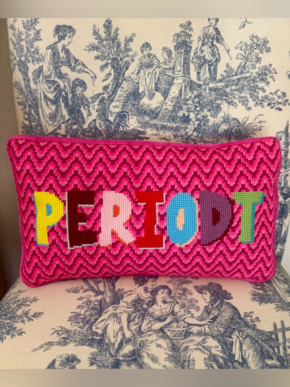 Furbish 'PERIODT' Embroidered pillow